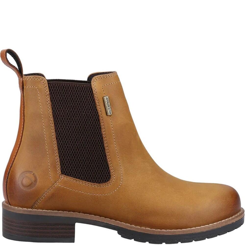 Womens/Ladies Enstone Leather Boots (Camel) 2/5
