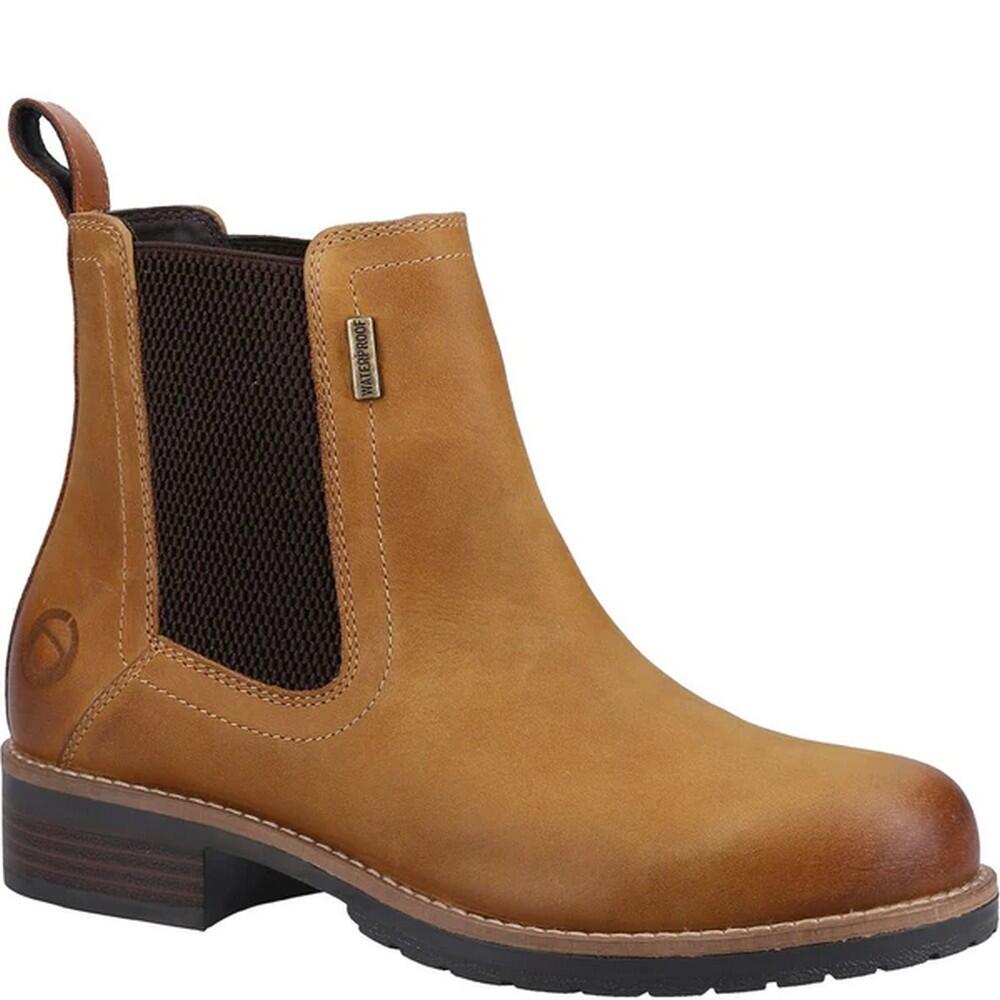 Womens/Ladies Enstone Leather Boots (Camel) 1/5