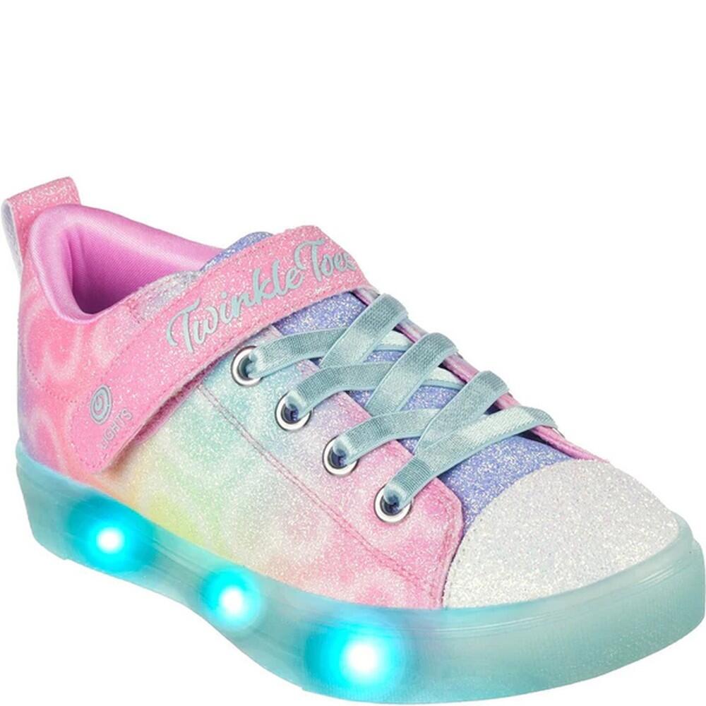 SKECHERS Girls Twinkle Sparks Ice Dreamsicle Trainers (Multicoloured)
