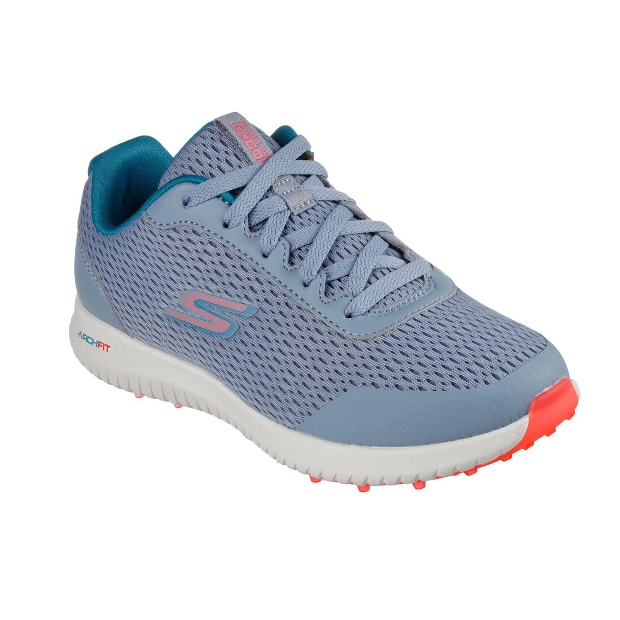 SKECHERS Womens/Ladies Go Golf Max Fairway 3 Trainers (Blue/Orange/White)