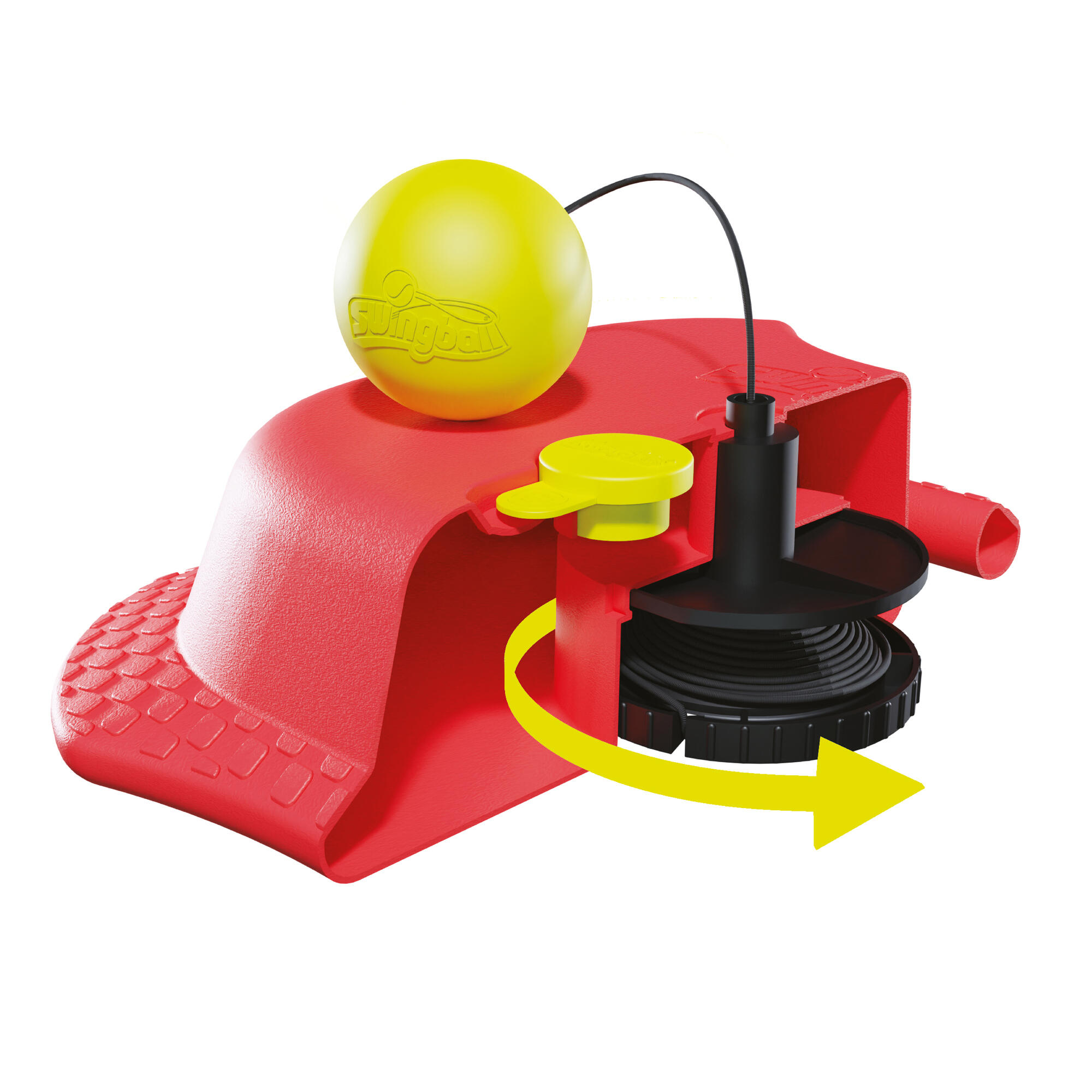SWINGBALL All Surface Reflex Tennis Tetherball (Red/Yellow)