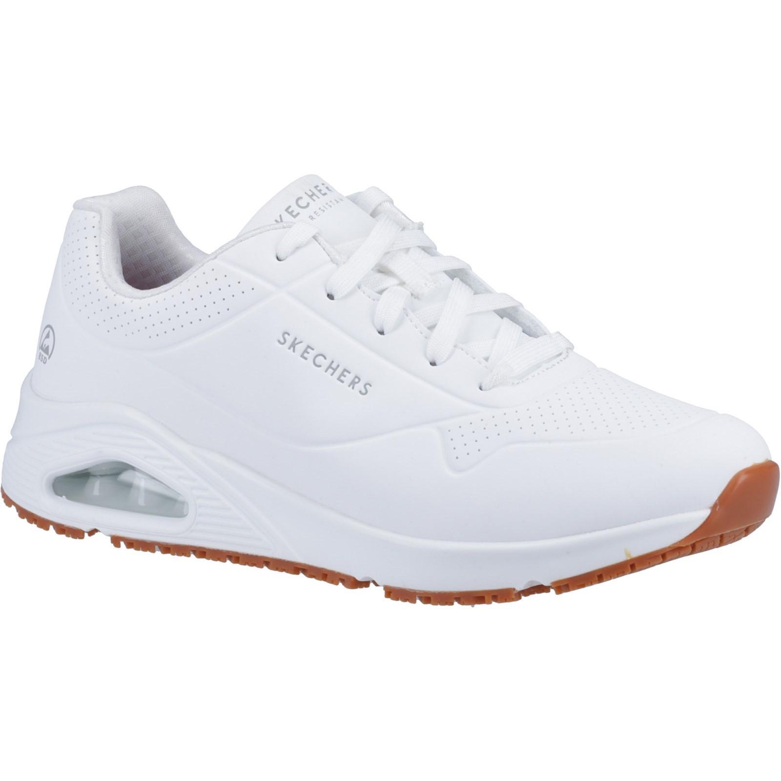 SKECHERS Womens/Ladies Uno SR Work Relaxed Fit Safety Shoes (White)