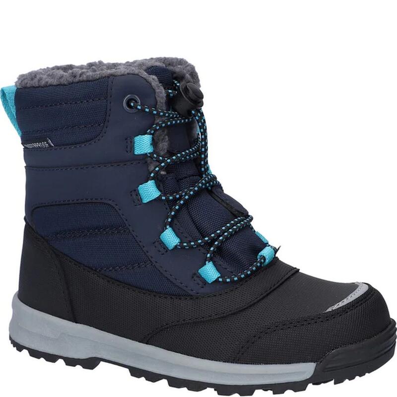 Schneestiefel "Leo" Kinder Blaue Nächte /Schwarz/Dunkel-Türkis