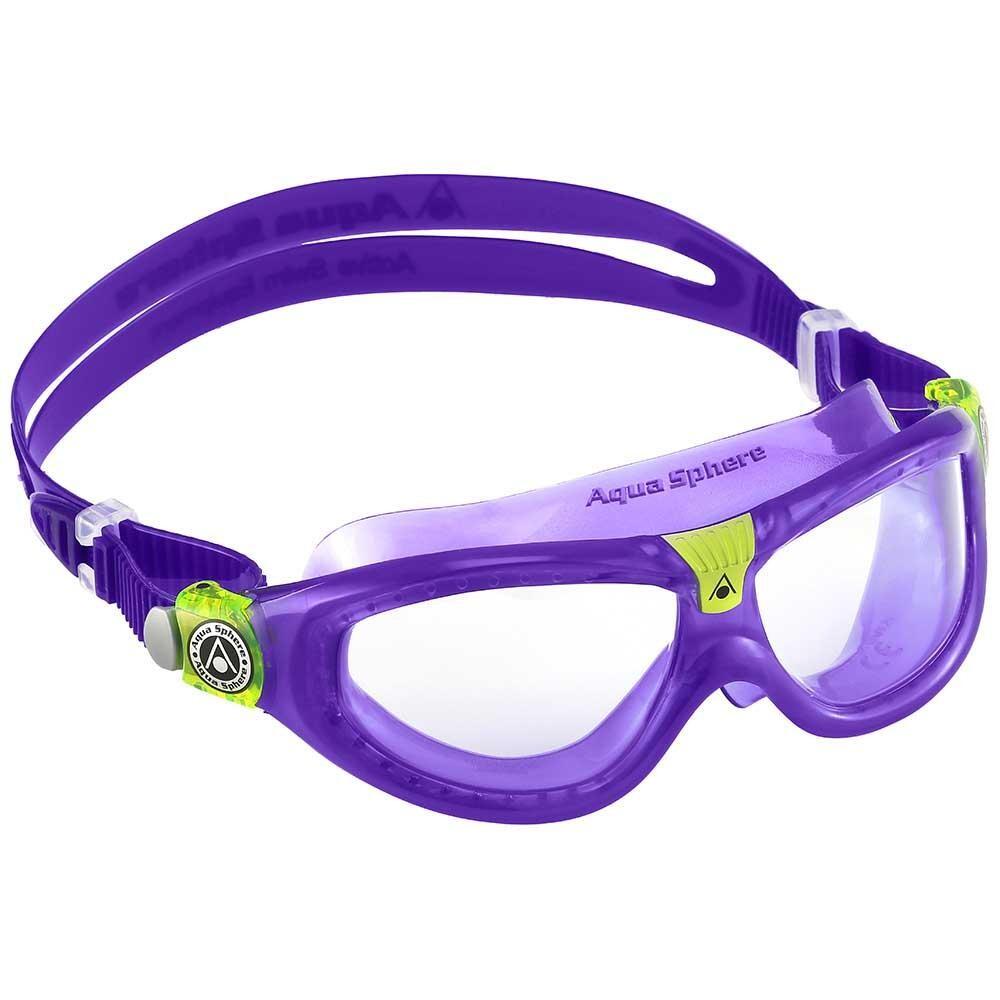 Childrens/Kids Seal 2 Swimming Goggles (Violet/Lime) 4/4