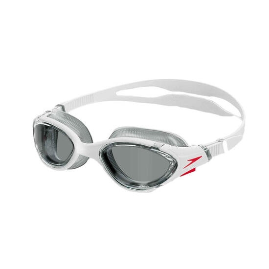 Speedo Schwimmbrille 2.0 Erwachsene weiss/grau, UV400, Silikon