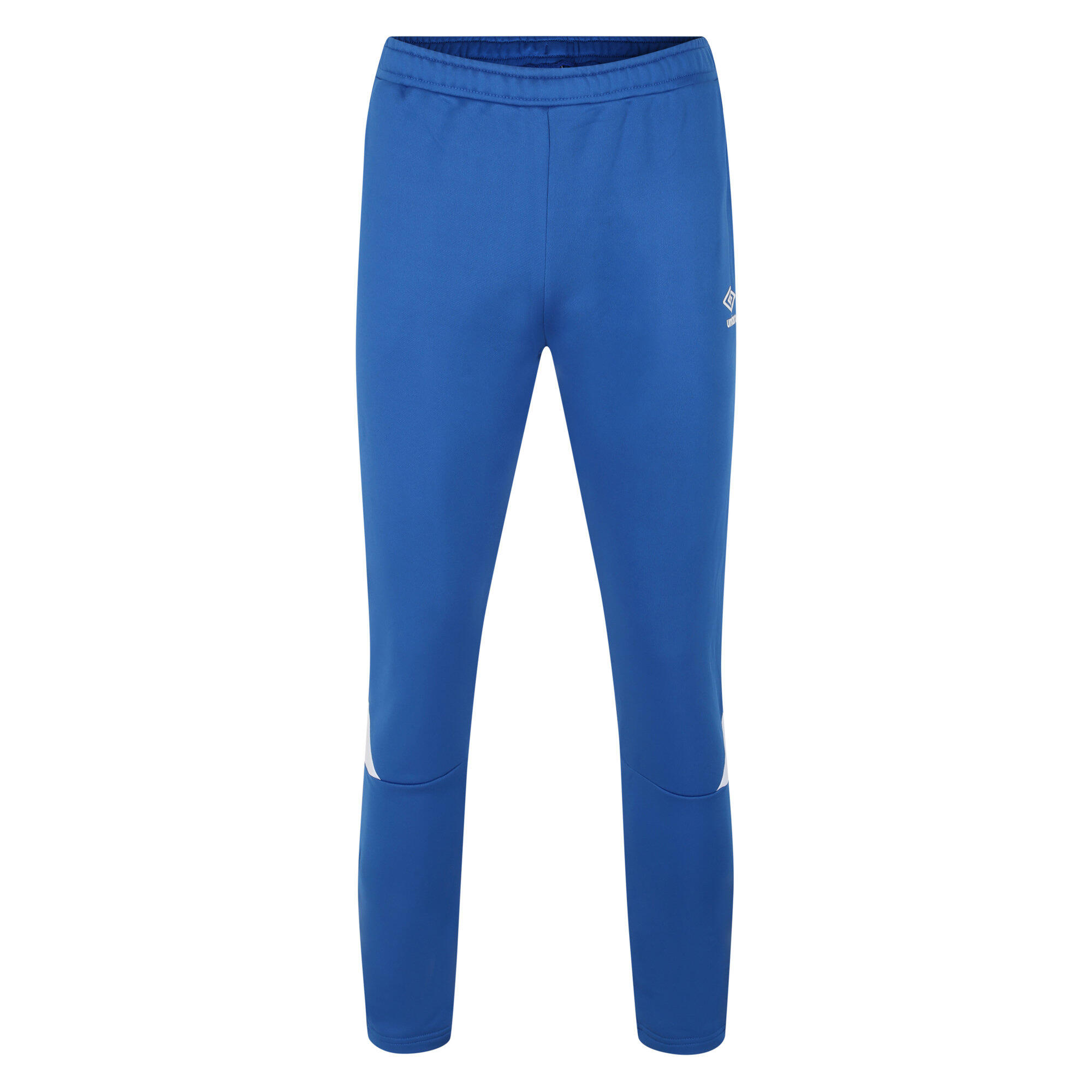 Mens Total Tapered Training Jogging Bottoms (Royal Blue/White) 1/3