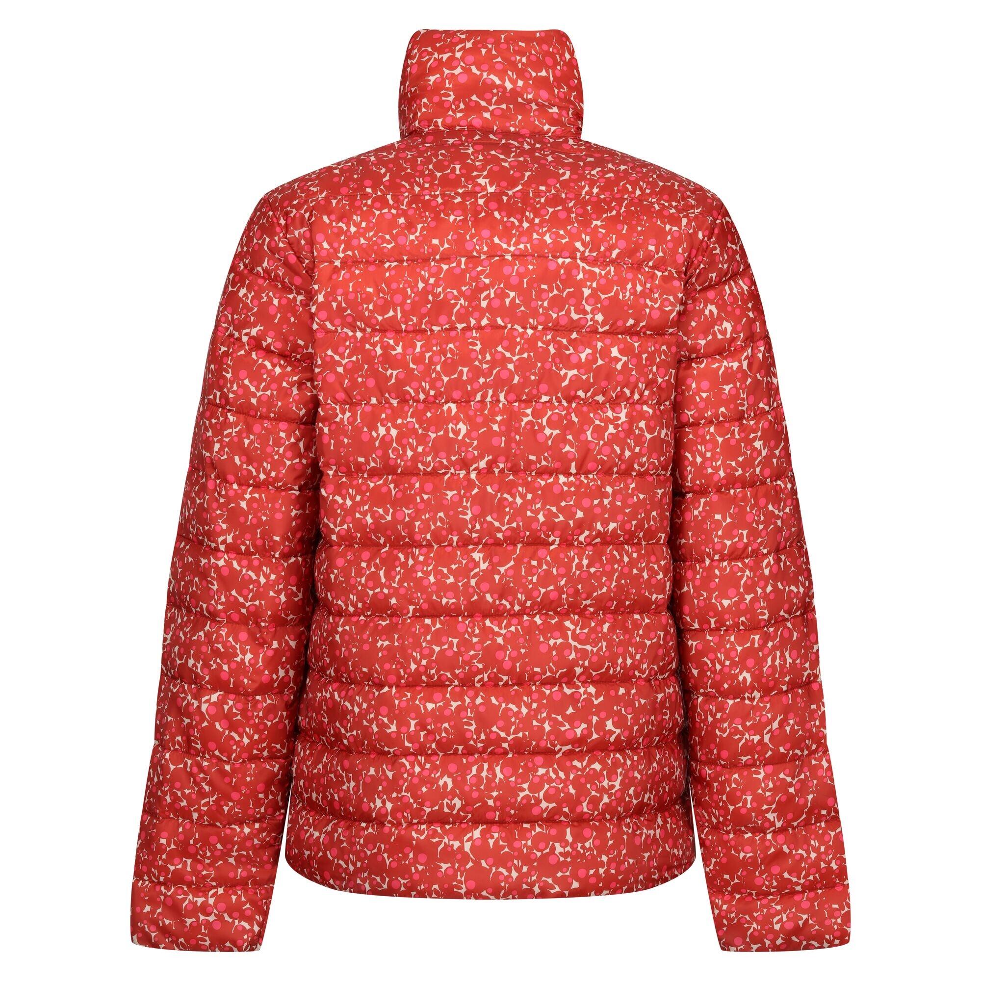 Womens/Ladies Orla Kiely Berry Bubble Baffled Padded Jacket (Red) 2/5