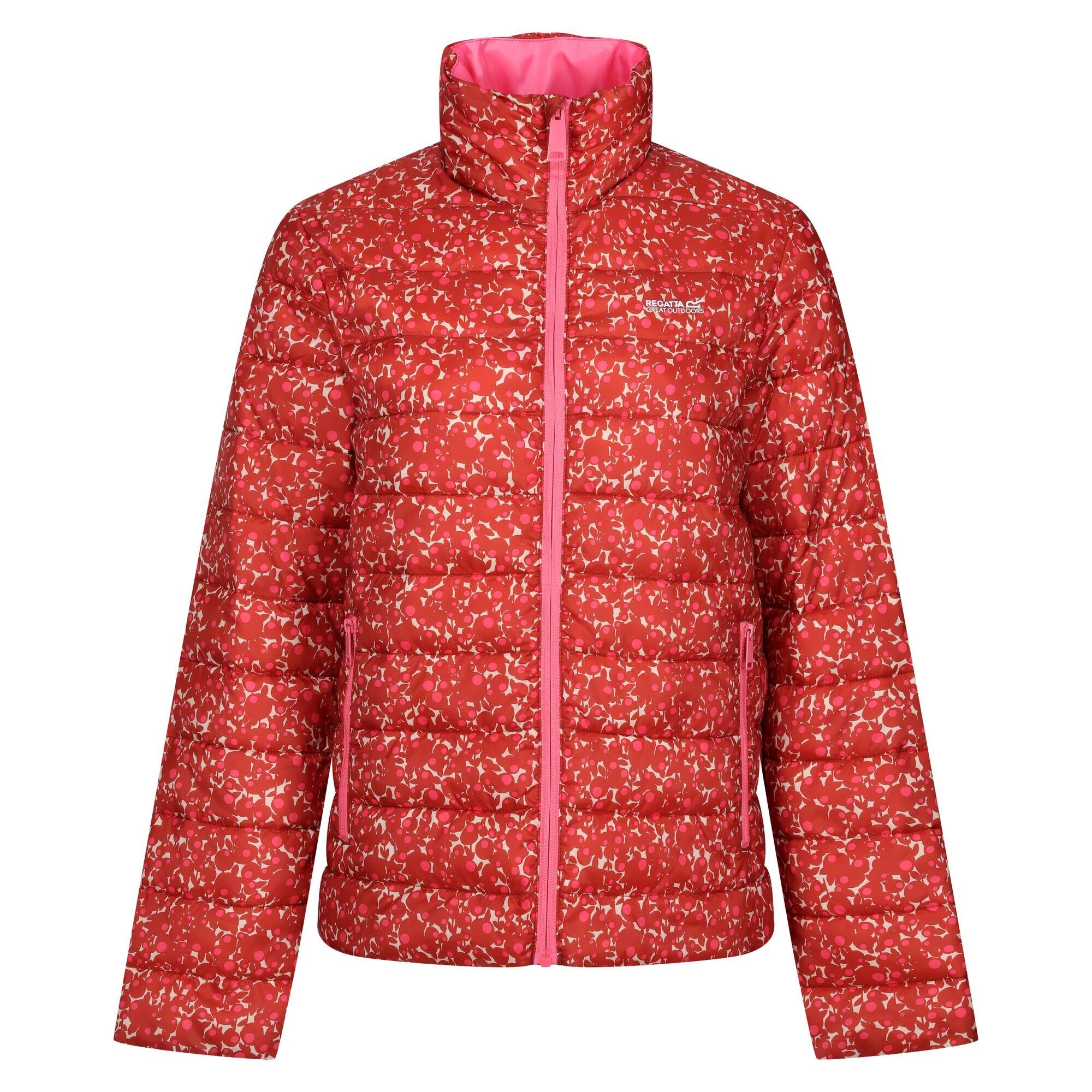 REGATTA Womens/Ladies Orla Kiely Berry Bubble Baffled Padded Jacket (Red)