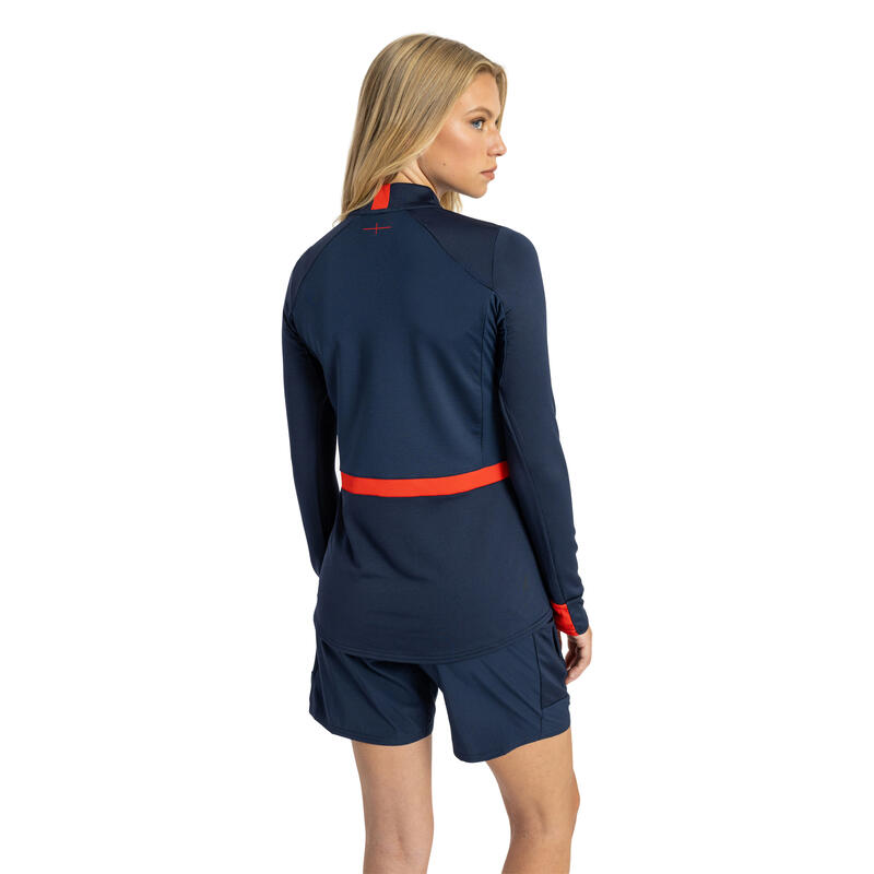 "2324" Midlayer für Damen Marineblau/Kleid Blau/Flammen Rot