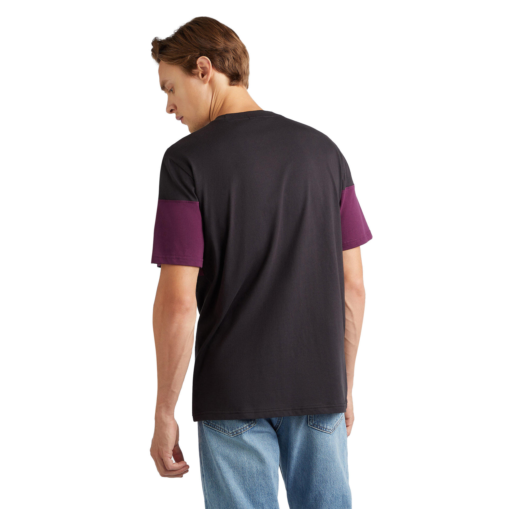 Uomo Tshirt WALKOUT (nero / viola scuro)