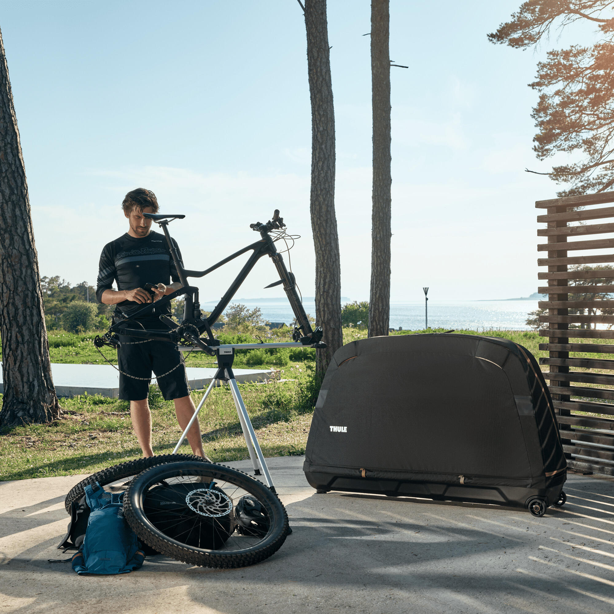 Accessoire de valise de voyage pour vélo Thule RoundTrip Extra Long Frame Strap 4/4