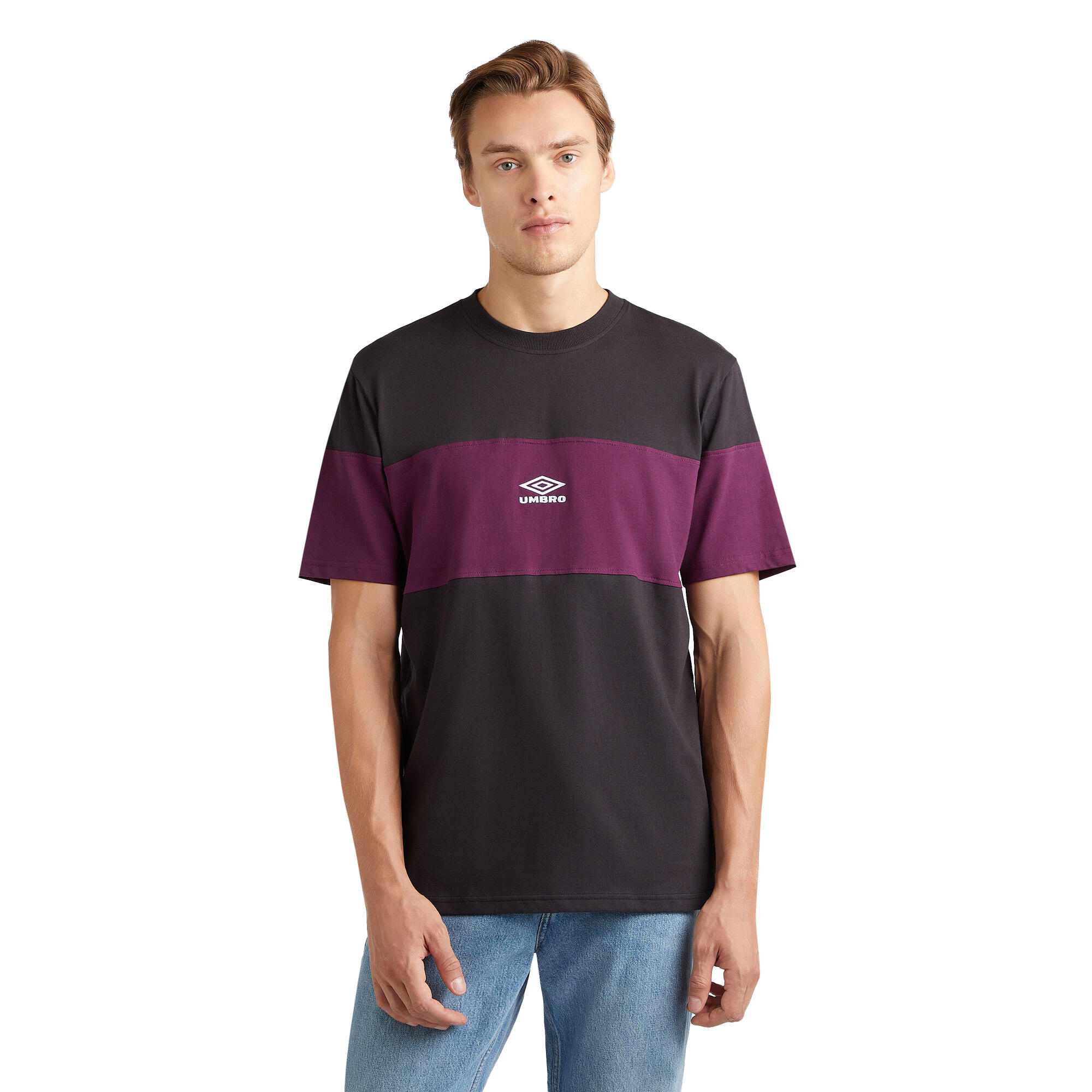 Uomo Tshirt WALKOUT (nero / viola scuro)