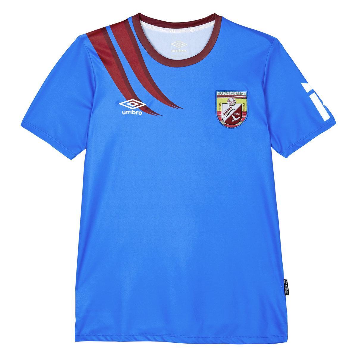 UMBRO Mens 22/23 Hadiya Hossana FC Home Jersey (Blue/Claret Red)