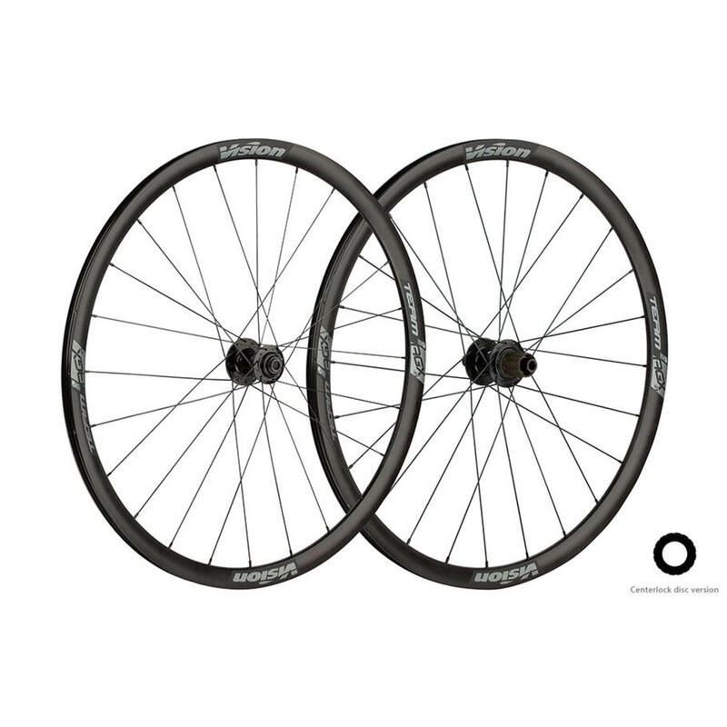 VISION(710-0140091010) PAIR DE ROUES TEAM30AGXi23 DISC CL SHIMANO11 TLR CLINCHER