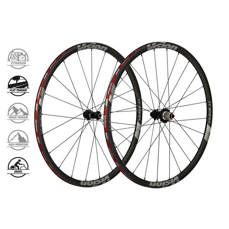 VISION (710-0056091050) PAIR DE ROUES TRIMAX 30 DISC CL SHIMANO11 (TLR CLINCHER)