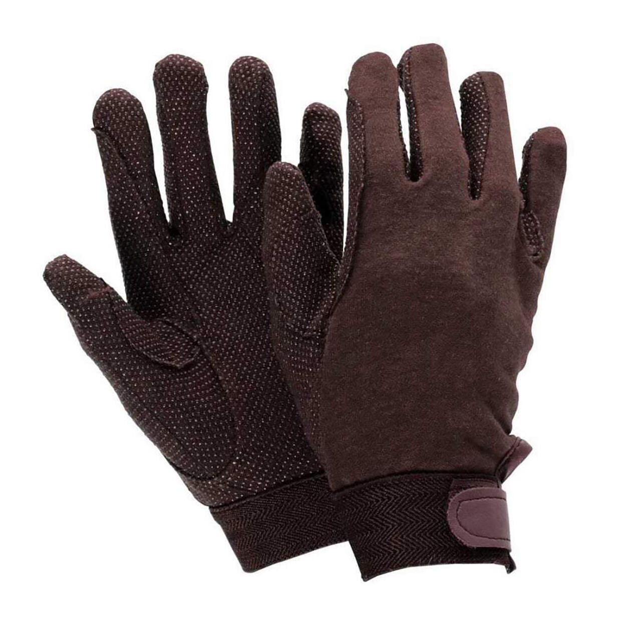 DUBLIN Adults Track Riding Gloves (Brown)