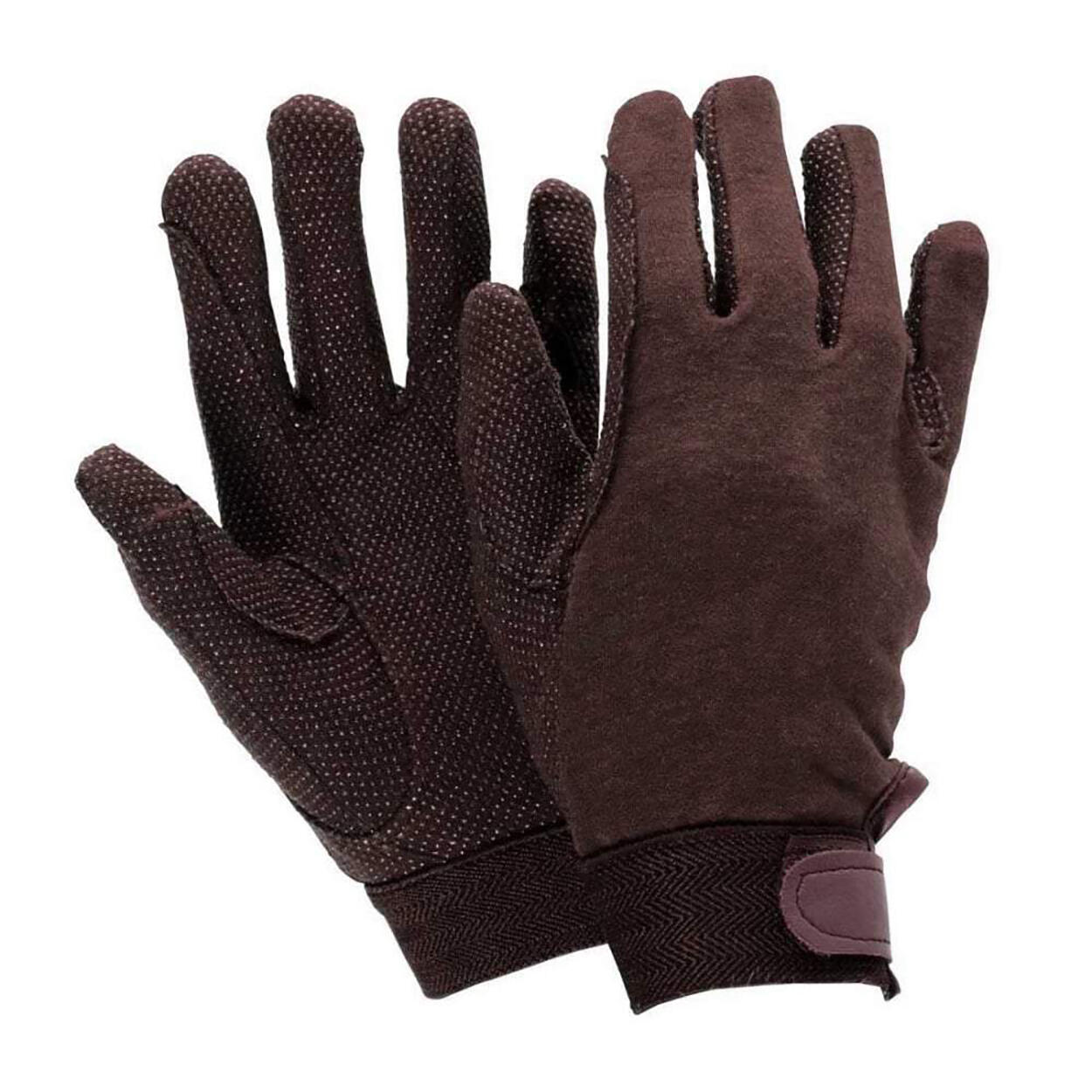 TRACKS Adult Riding Gloves (Brown)