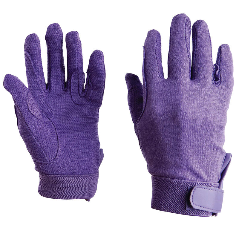 Gants d'équitation TRACKS Adultes (Violet)