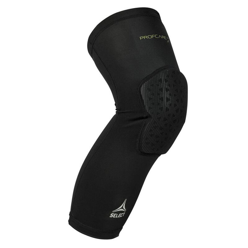 SELECT 6253 SUPPORT DE GENOU DE COMPRESSION LONG AVEC COUSSINET LEGER Noir