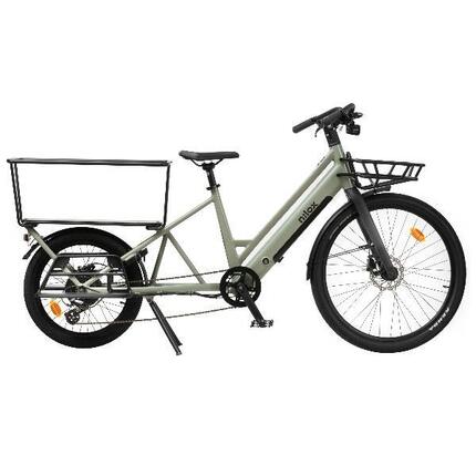 Elektrische cargofiets Nilox C3 groen 250W voor gezin