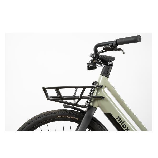 Bicicletta elettrica cargo long nilox c3 verde per uso famigliare