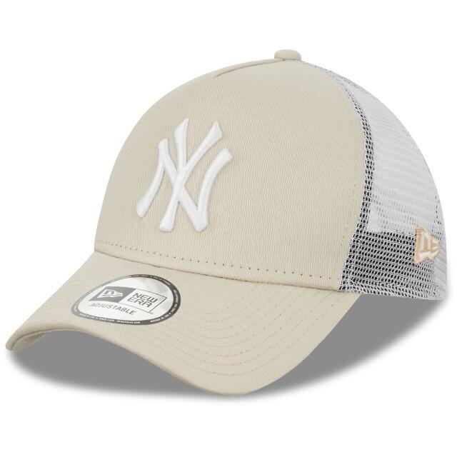 Férfi baseball sapka, League Essential New York Yankees MLB Cap, bézs