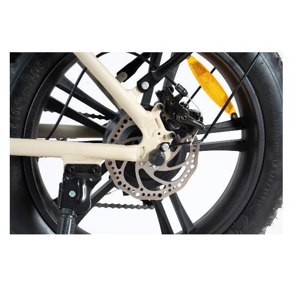 Bici fat bike elettrica Nilox X9 crema unisex adulto