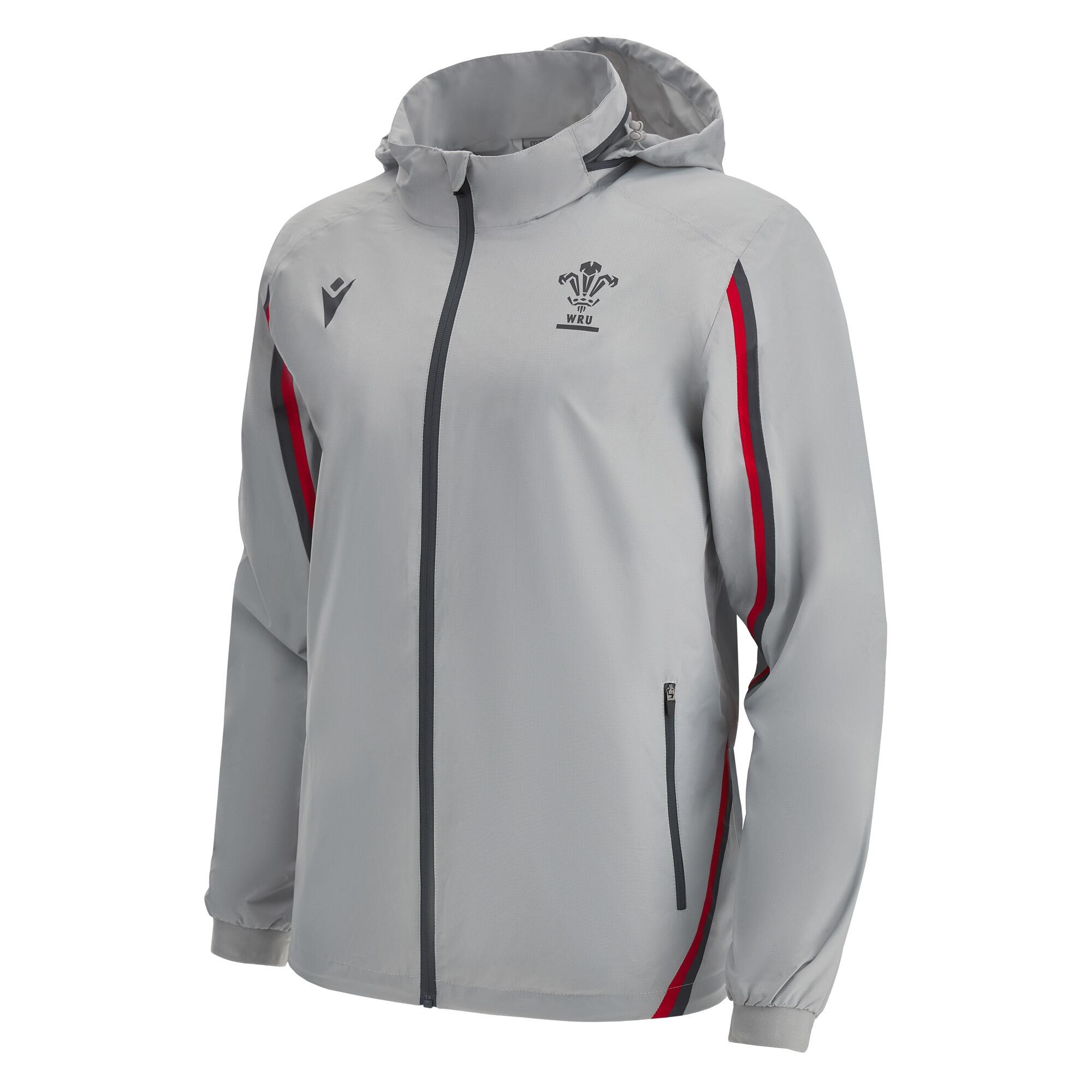 Macron Wales WRU Mens Waterproof Travel Jacket 1/4