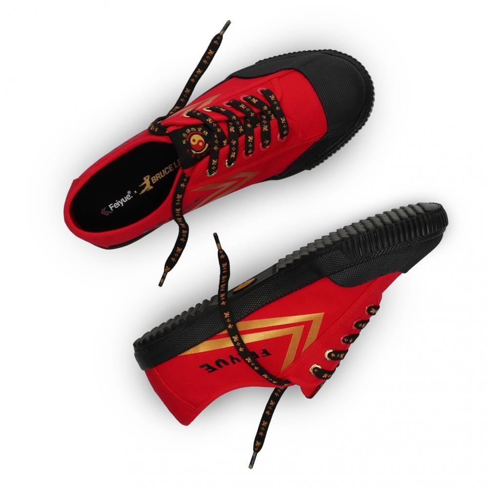 Feiyue x Bruce Lee 1920 Shoe - Red/Black/Gold 3/5