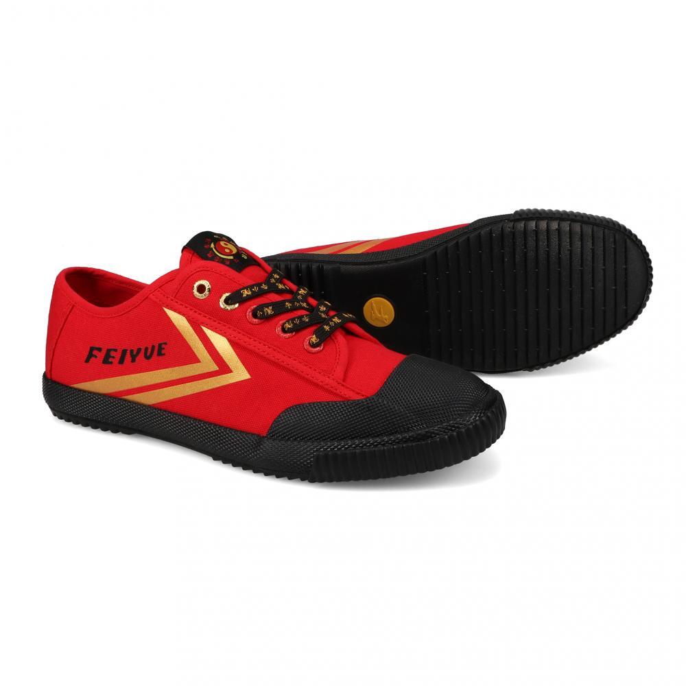 Feiyue x Bruce Lee 1920 Shoe - Red/Black/Gold 2/5