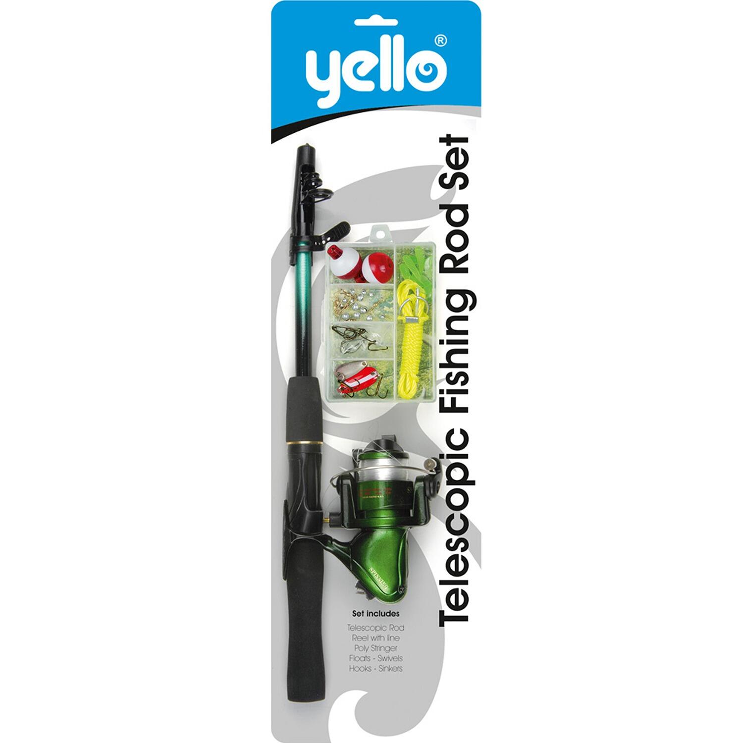 Yello Telescopic Junior Fishing Rod Set YELLO