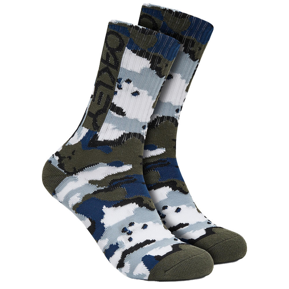 OAKLEY All Over Camo Socks - B1B Camo Blue/Grey