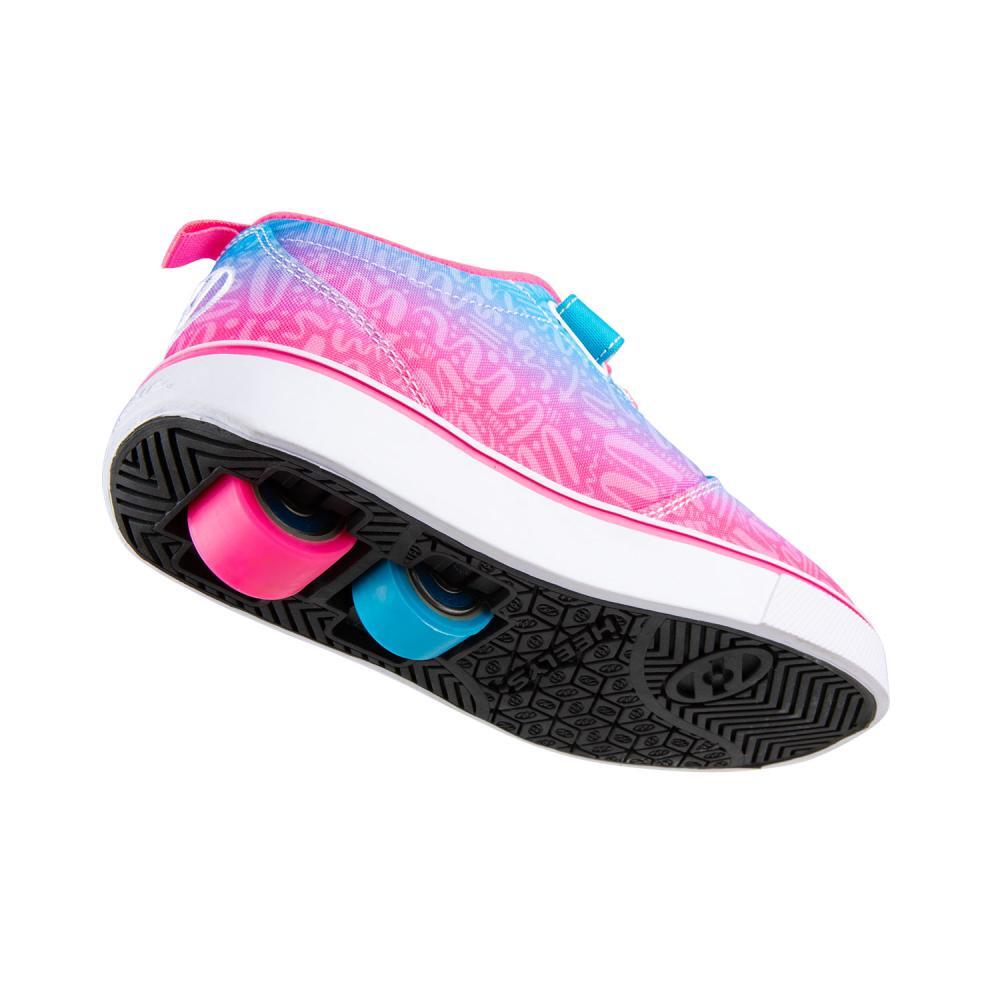 Pro 20 X2 Cyan/Neon Pink/White Kids Heely Shoe HEELYS Decathlon
