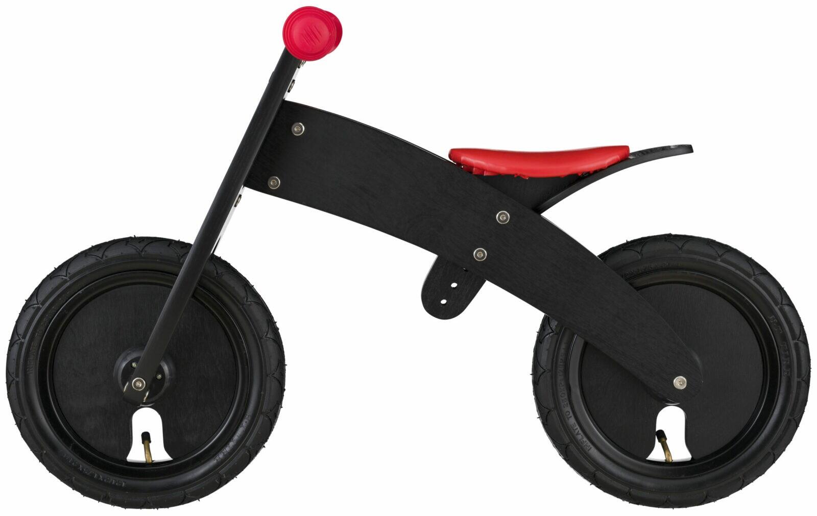 Bikestar meegroei loopfiets hout 12 inch, zwart 2/5