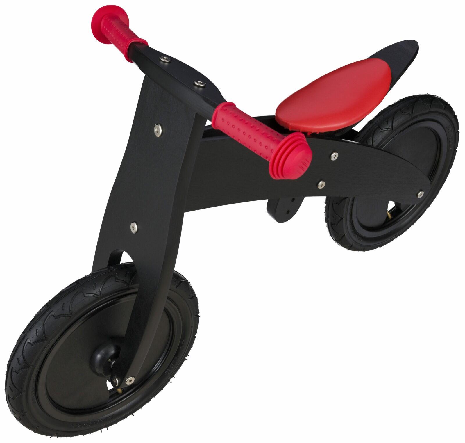 Bikestar meegroei loopfiets hout 12 inch, zwart 5/5