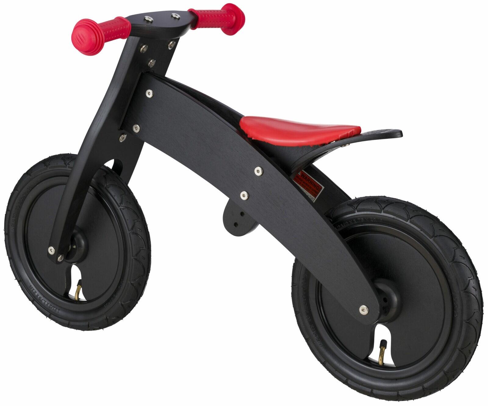 Bikestar meegroei loopfiets hout 12 inch, zwart 3/5