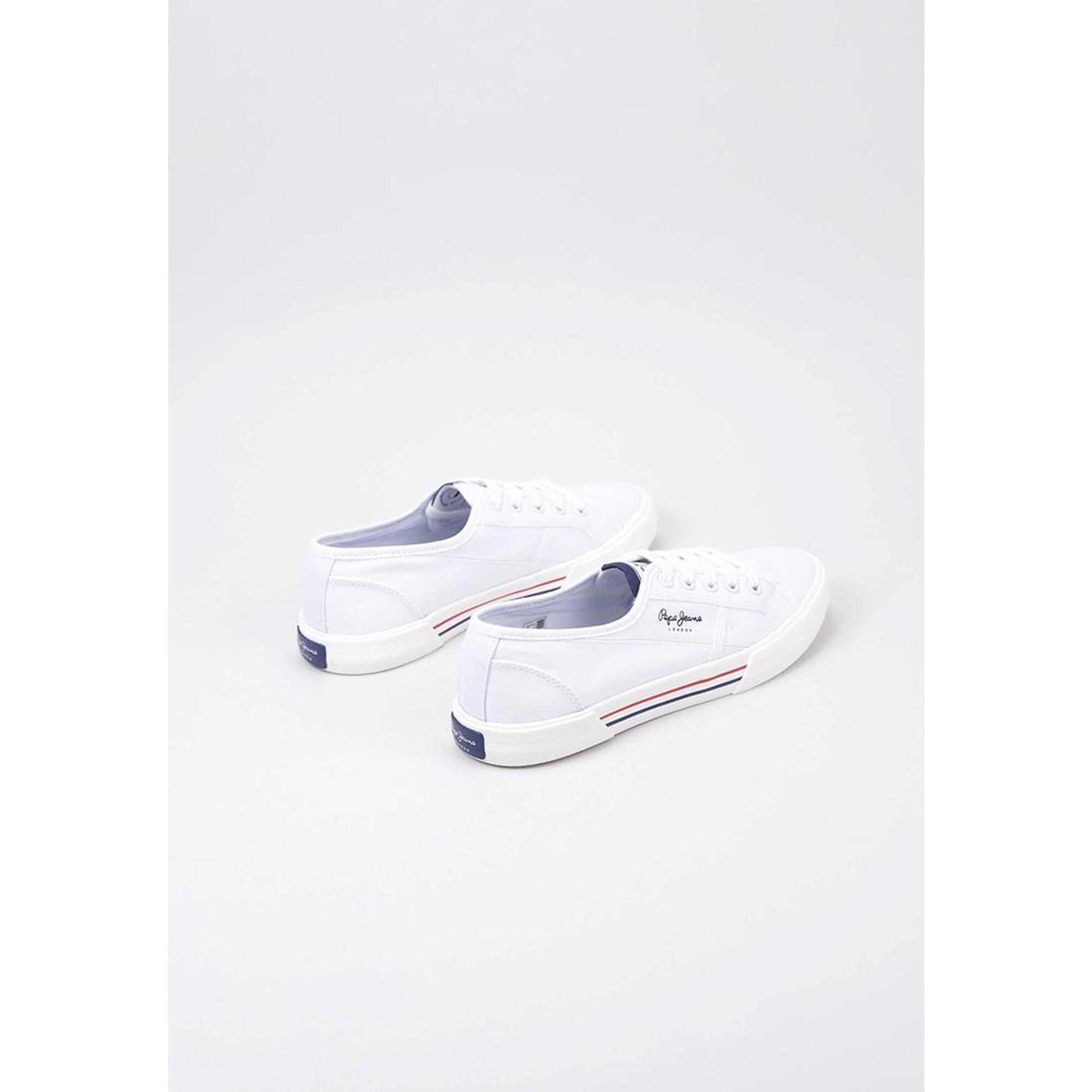 Baskets Pepe Jeans Brady W Basic, Blanc, Femmes