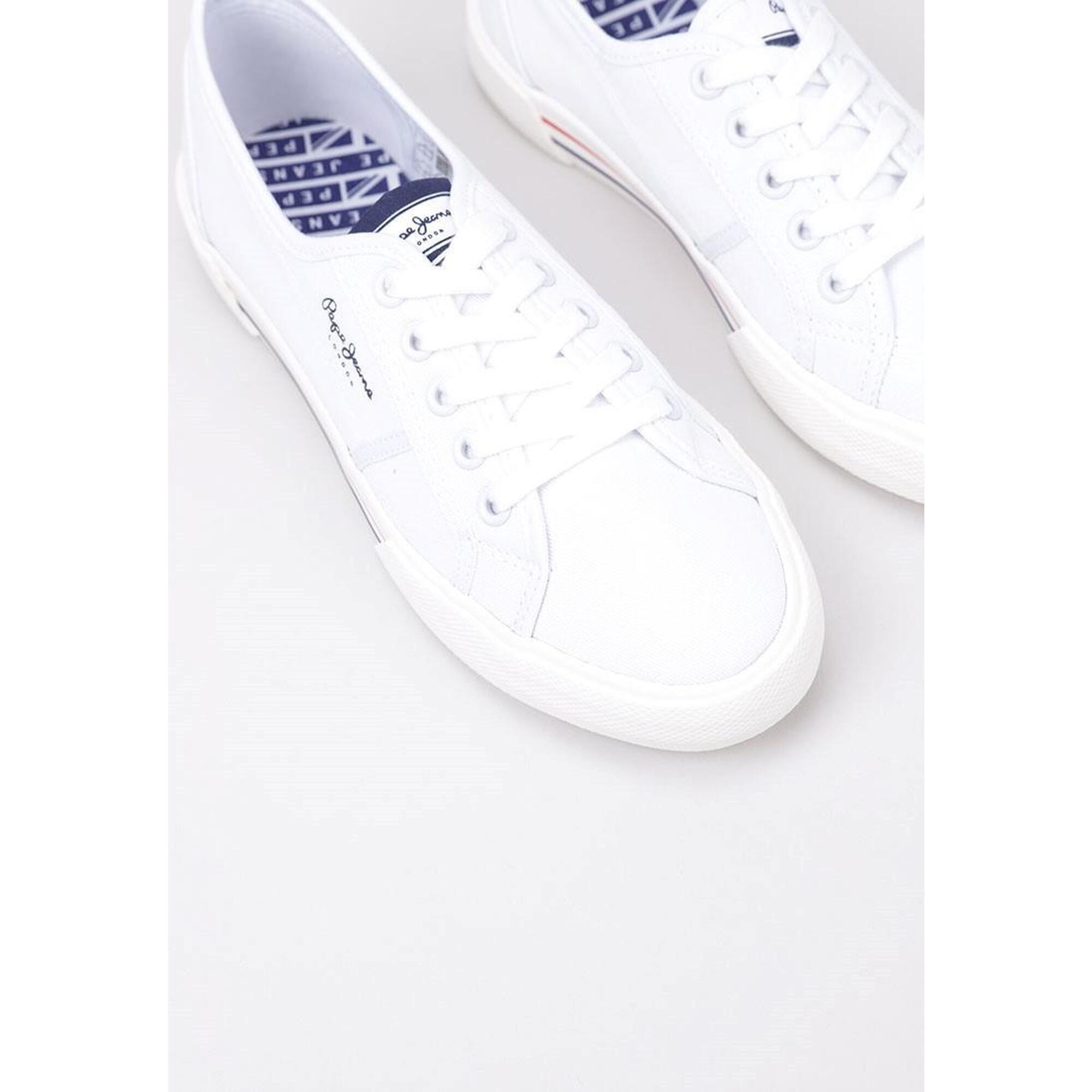 Baskets Pepe Jeans Brady W Basic, Blanc, Femmes