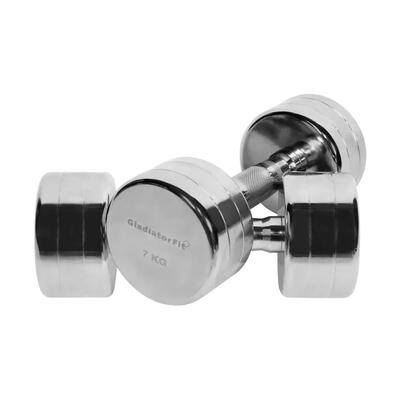 Manubri cromati GladiatorFit (set di 2)
