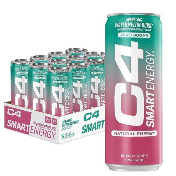 C4 Smart Energy Carbonated 355ml Cellucor (pack of 12)