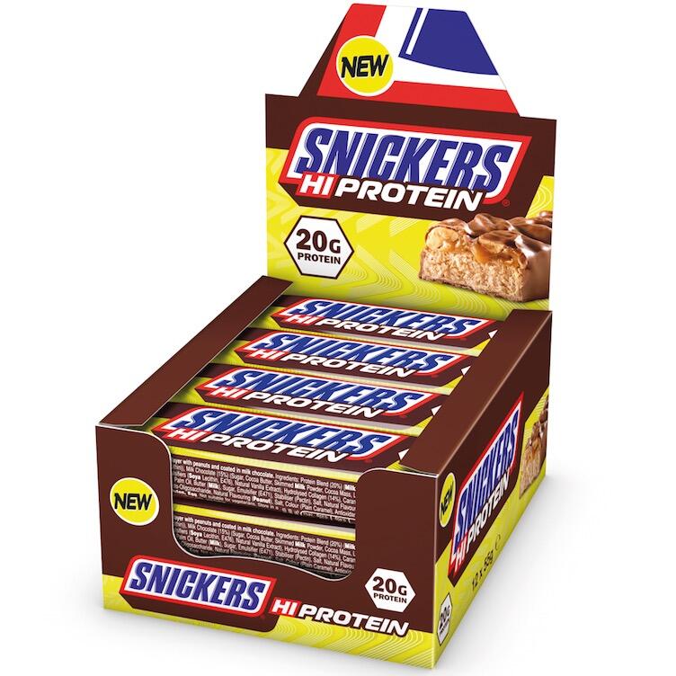 Snickers Hi Protein Bar 57g Mars (pack of 12)