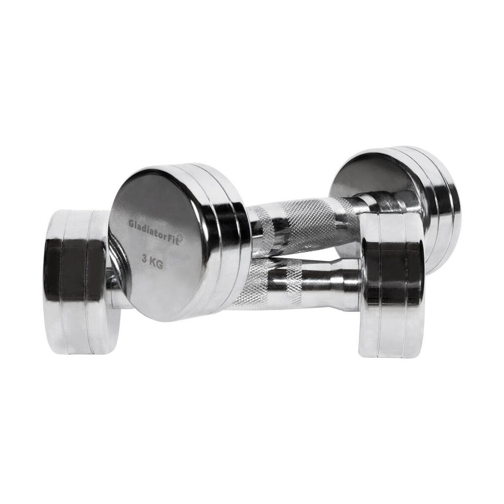 GladiatorFit chrome dumbbells (set of 2)
