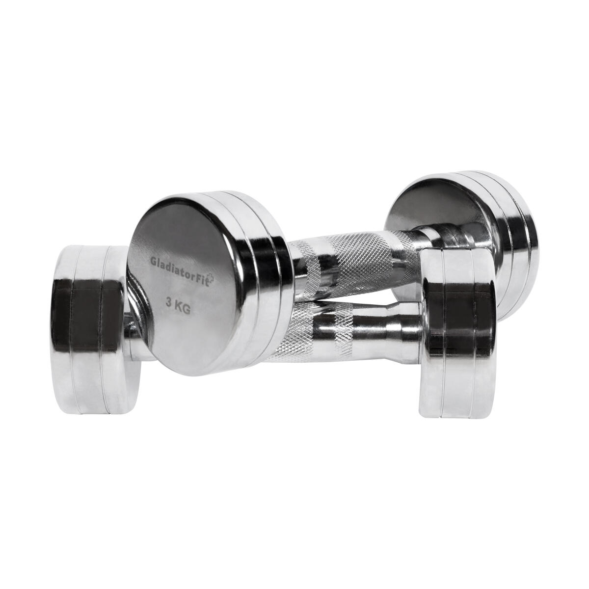 GLADIATORFIT GladiatorFit chrome dumbbells (set of 2)