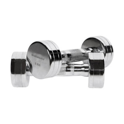 Manubri cromati GladiatorFit (set di 2)