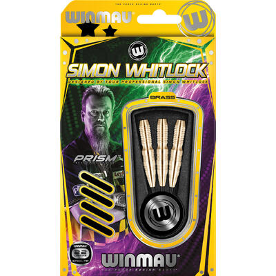 Simon whitlock brass steeltip dartpijlen 22gr
