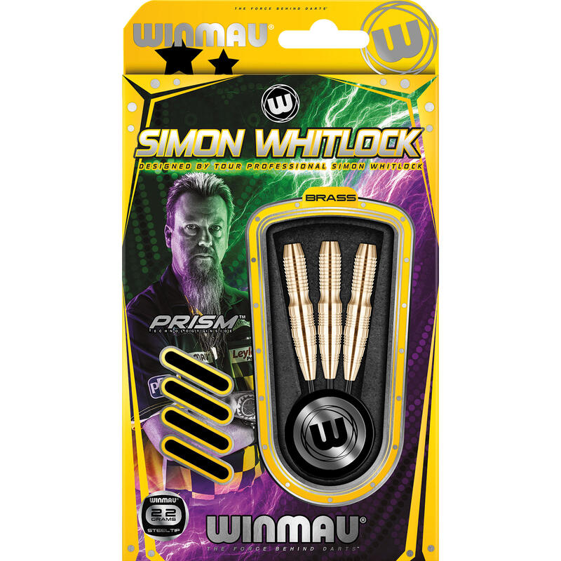 Simon Whitlock Brass Steel Tip Darts by Winmau