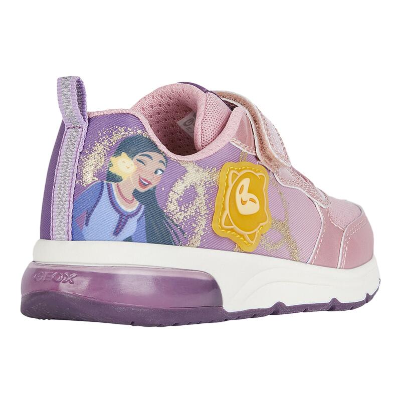 Tenisówki Geox Model J Spaceclub G.a Kolor Rose