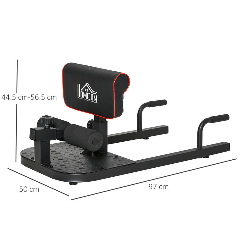 HomCom banca fitness pentru squat sissy, 50x97x45,5-57,5 cm