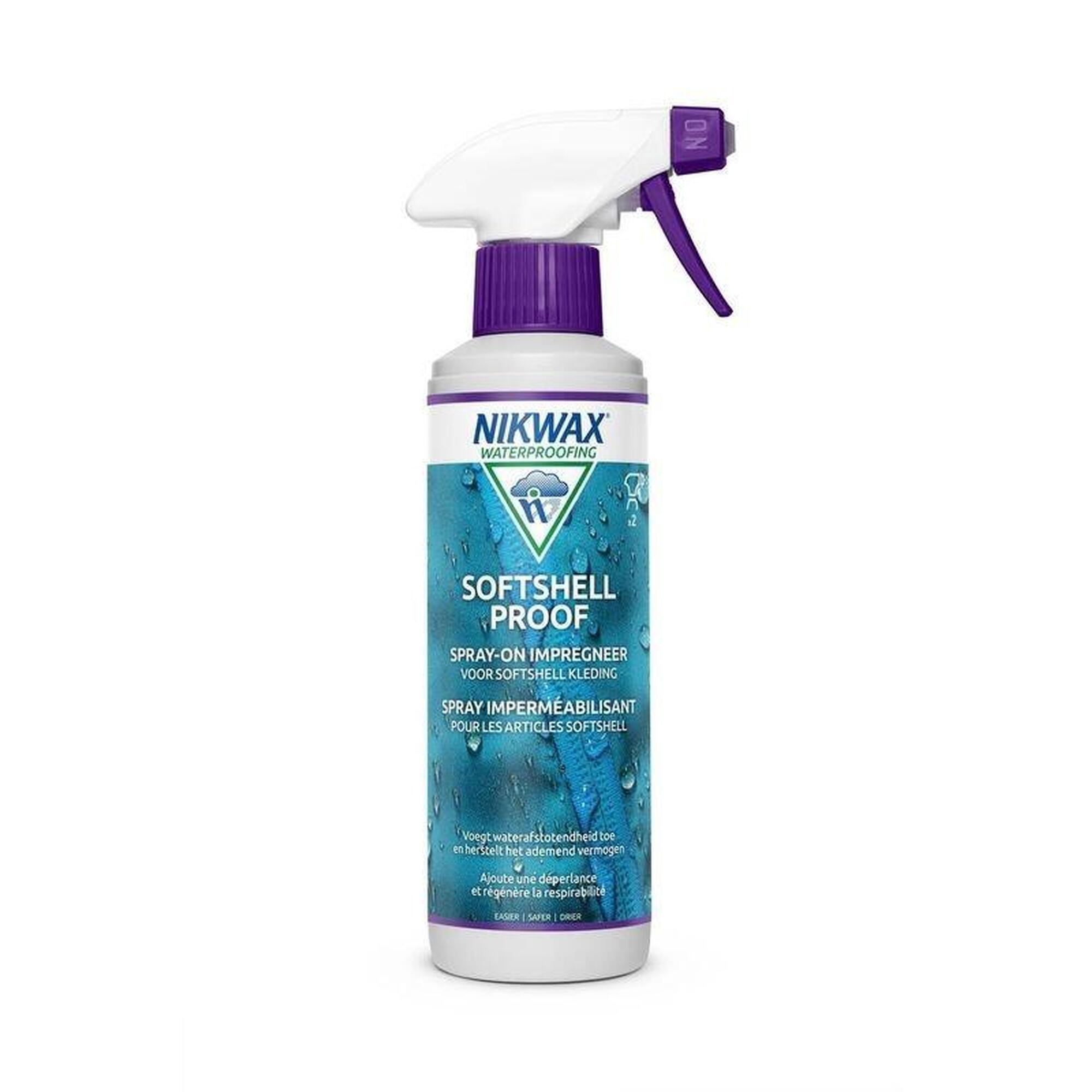 Nikwax - Traitement Imperméabilisant 300ml - Nikwax Softshell Proof Spray On - Imperméabilisant - 300 Ml - Decathlon
