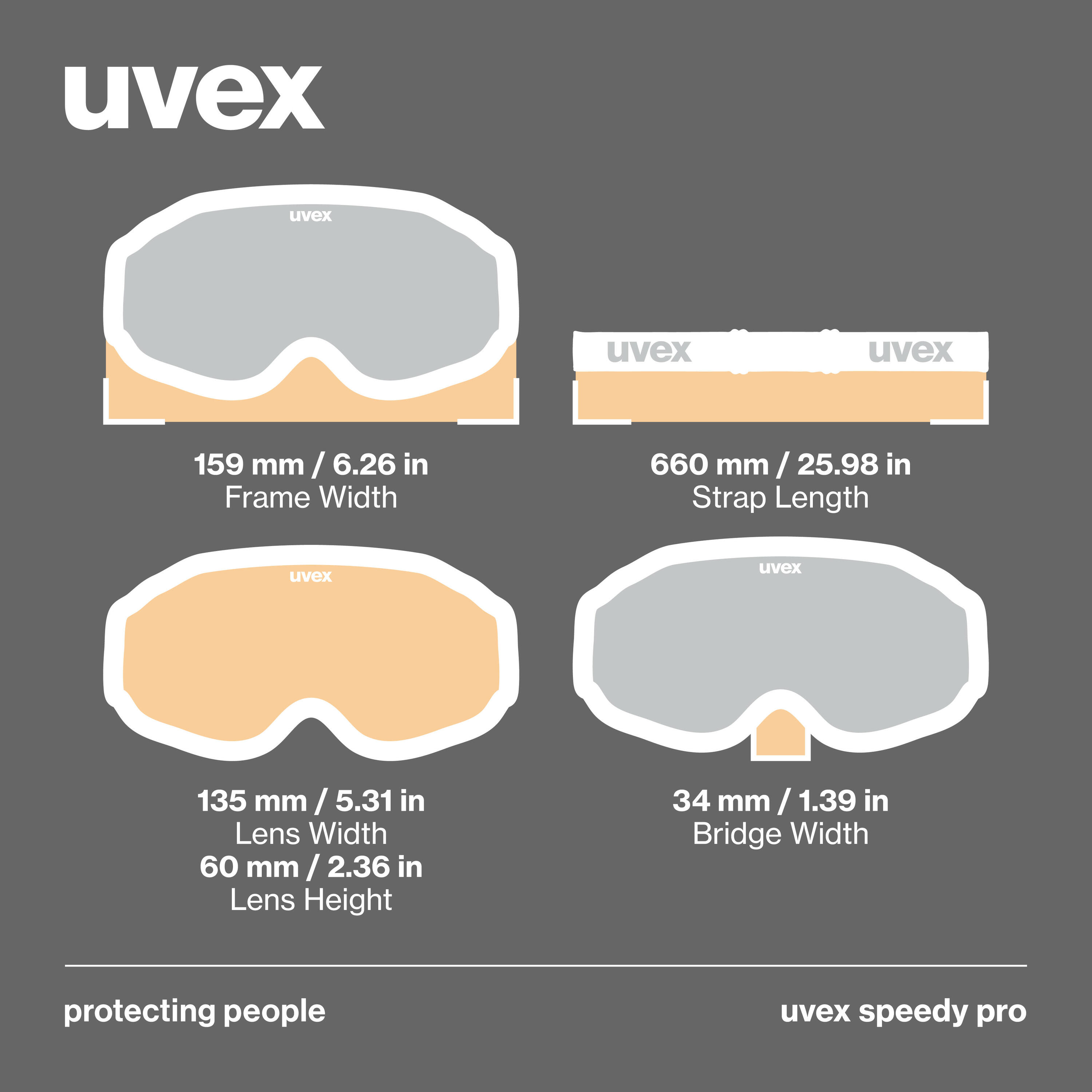 UVEX Speedy Pro Kids Ski Goggles UVEX Decathlon